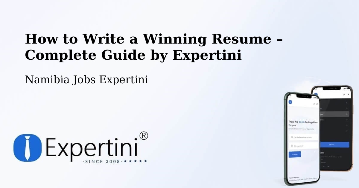 Resume Writing Guide for Job Seekers – Outapi - Outapi, Namibia Jobs Expertini